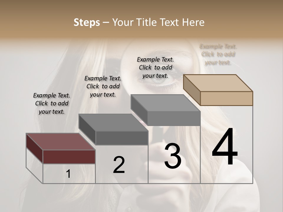 Isolated Blonde Lipstick PowerPoint Template