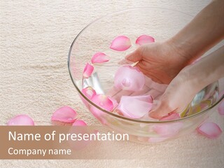 Day Relax Hand PowerPoint Template