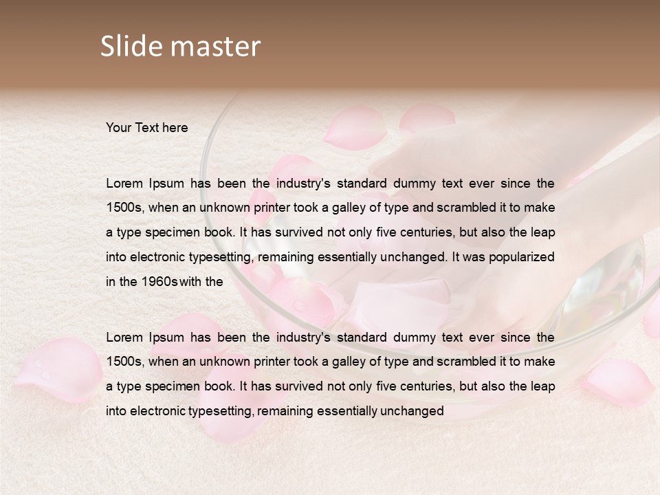 Day Relax Hand PowerPoint Template