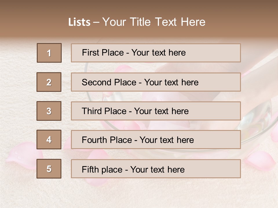 Day Relax Hand PowerPoint Template