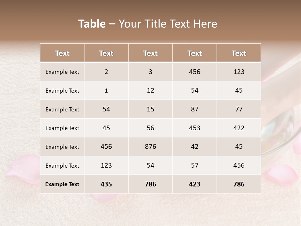Day Relax Hand PowerPoint Template