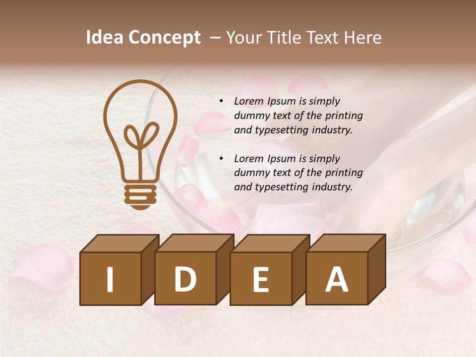 Day Relax Hand PowerPoint Template