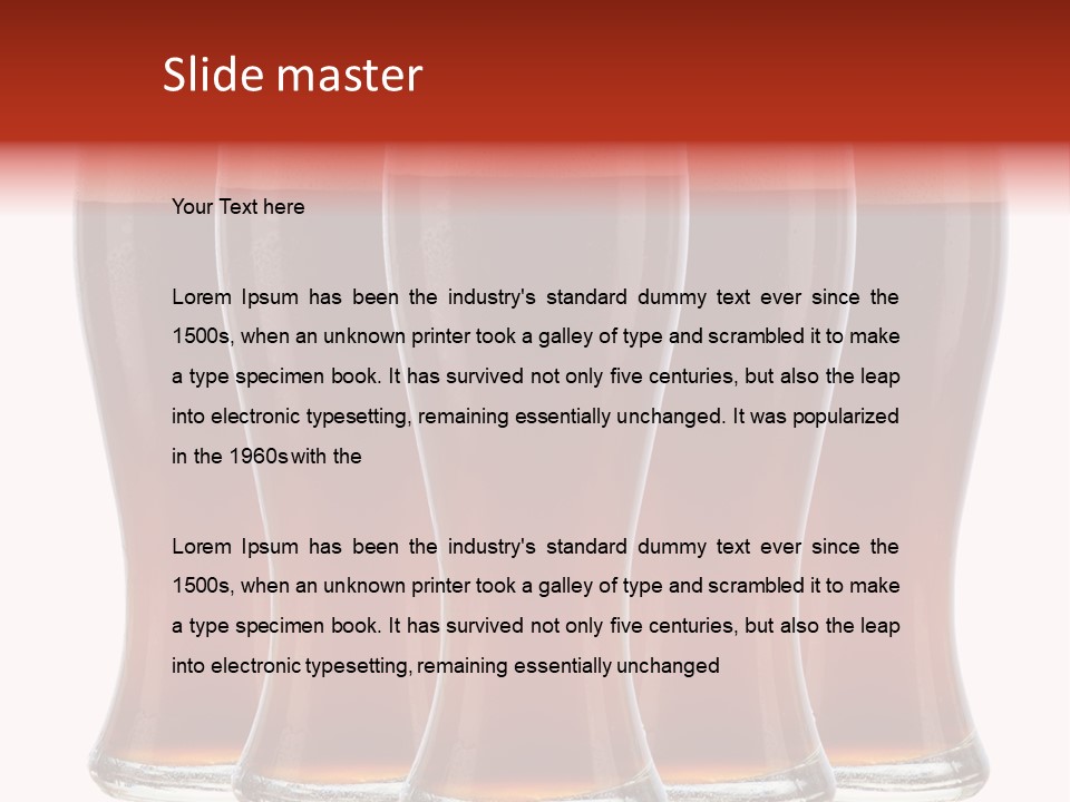 Head Foam Frosty PowerPoint Template