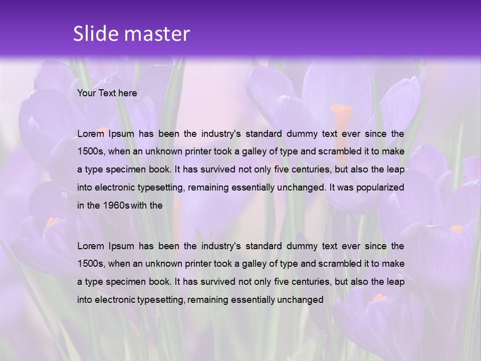 Nature White Bloom PowerPoint Template