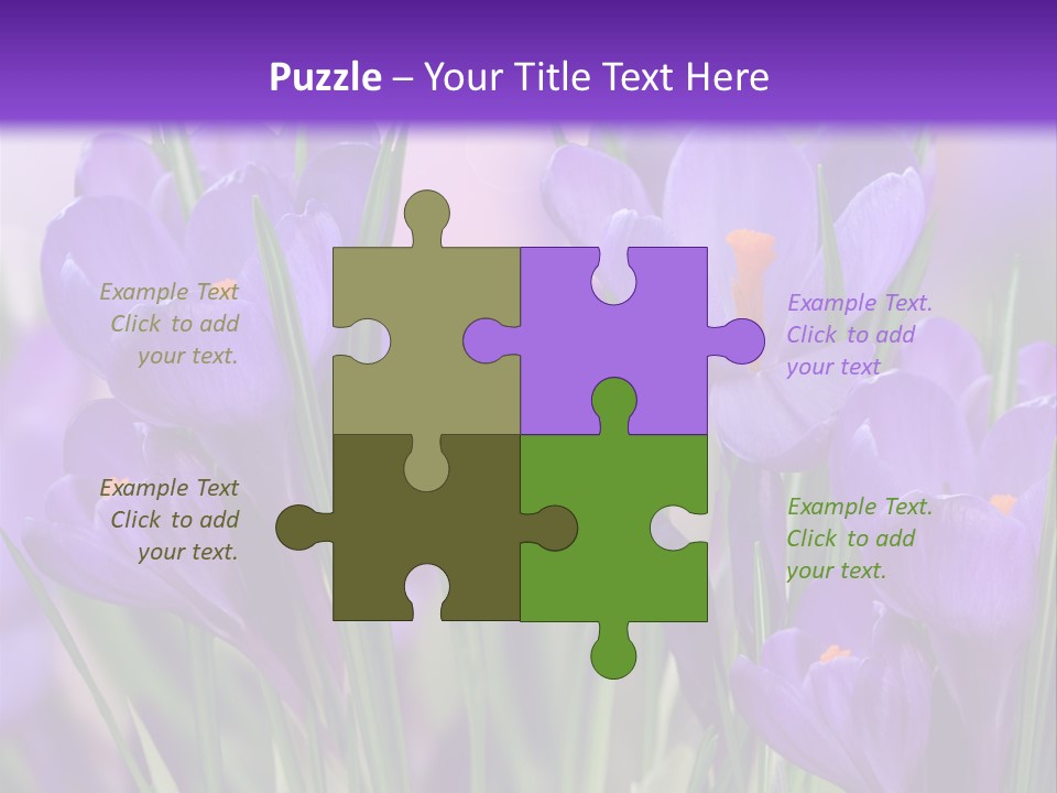 Nature White Bloom PowerPoint Template