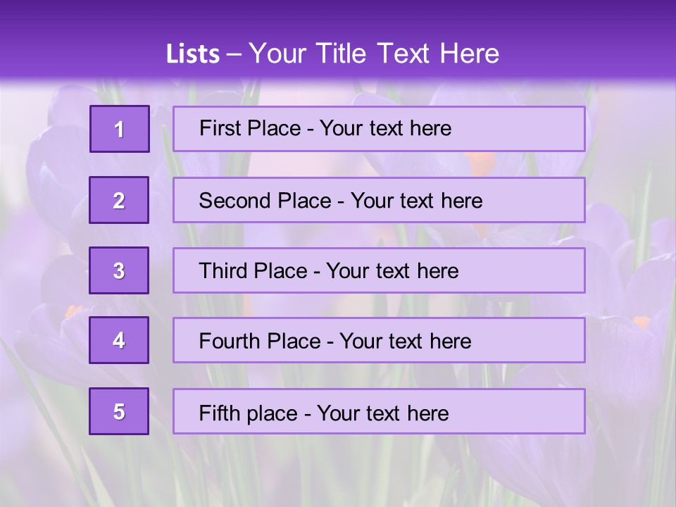 Nature White Bloom PowerPoint Template