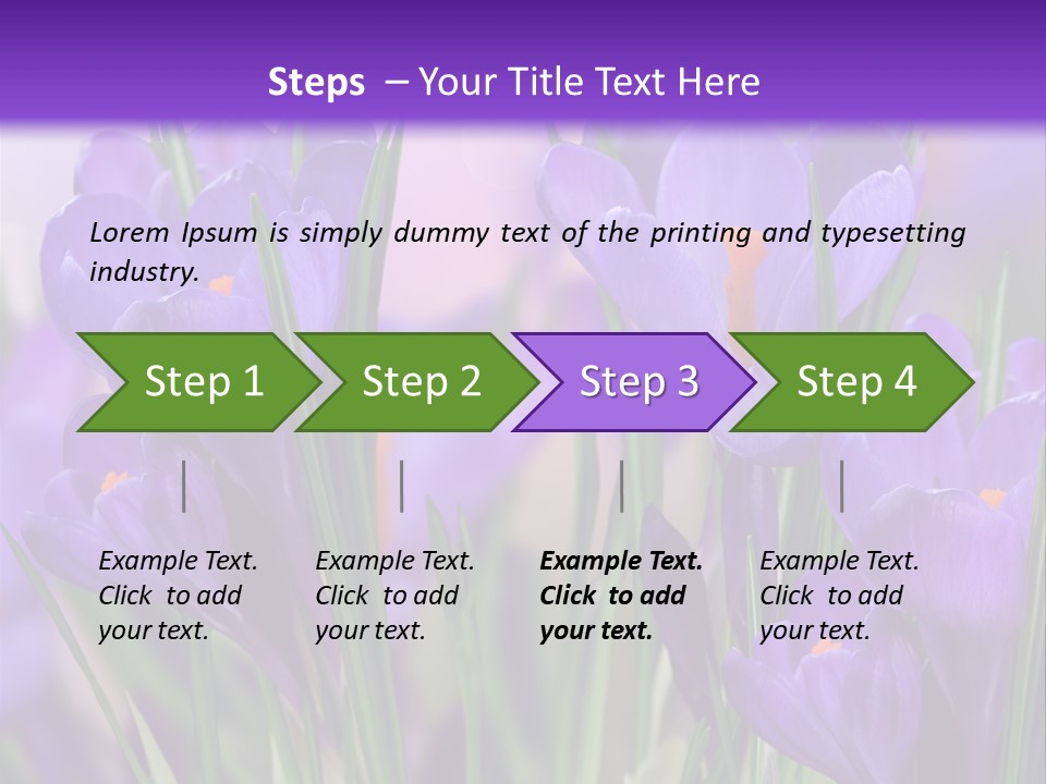 Nature White Bloom PowerPoint Template