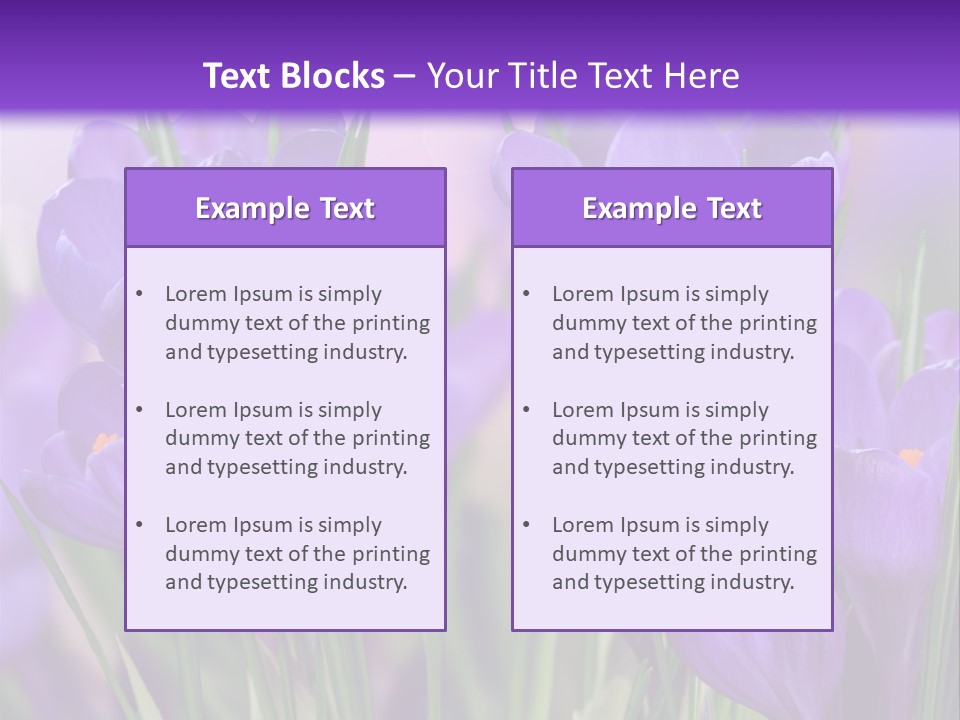 Nature White Bloom PowerPoint Template