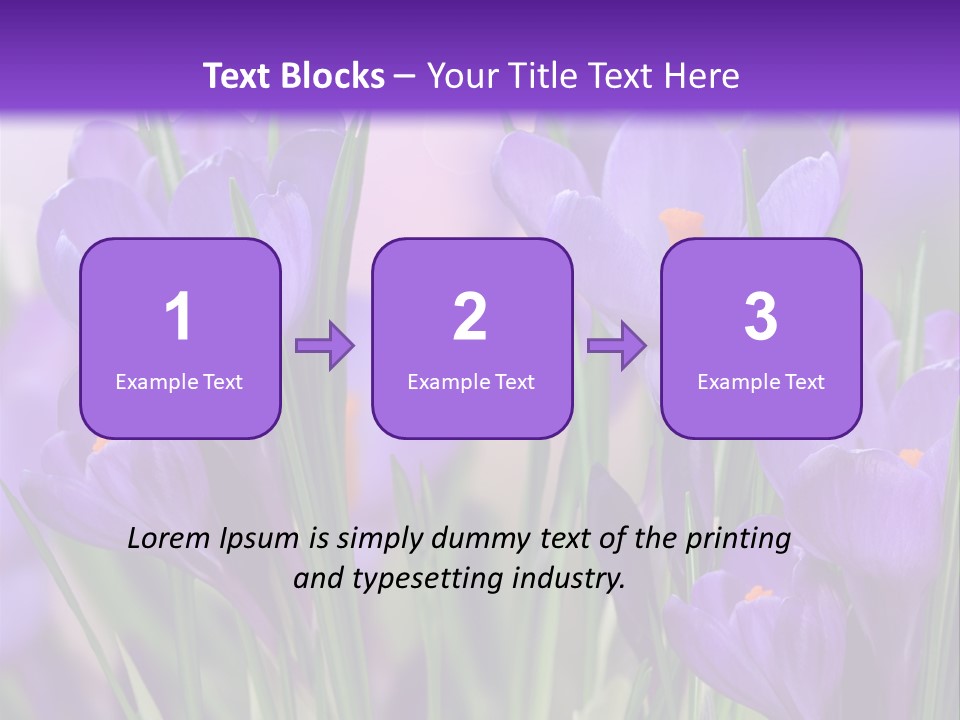 Nature White Bloom PowerPoint Template