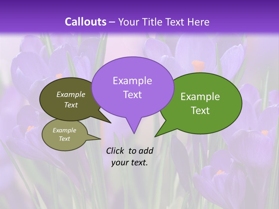 Nature White Bloom PowerPoint Template