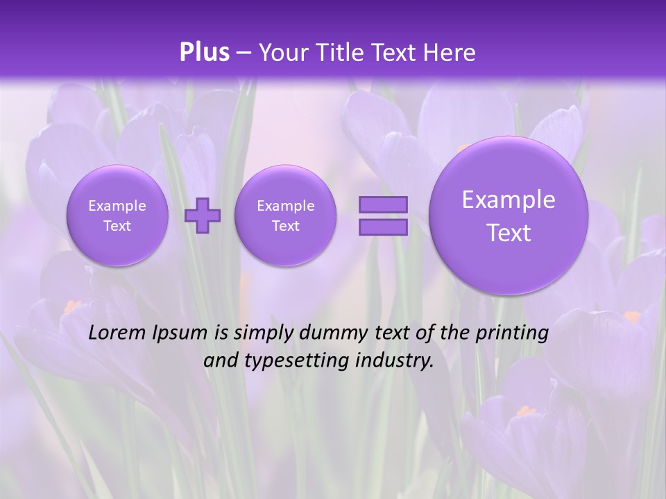 Nature White Bloom PowerPoint Template
