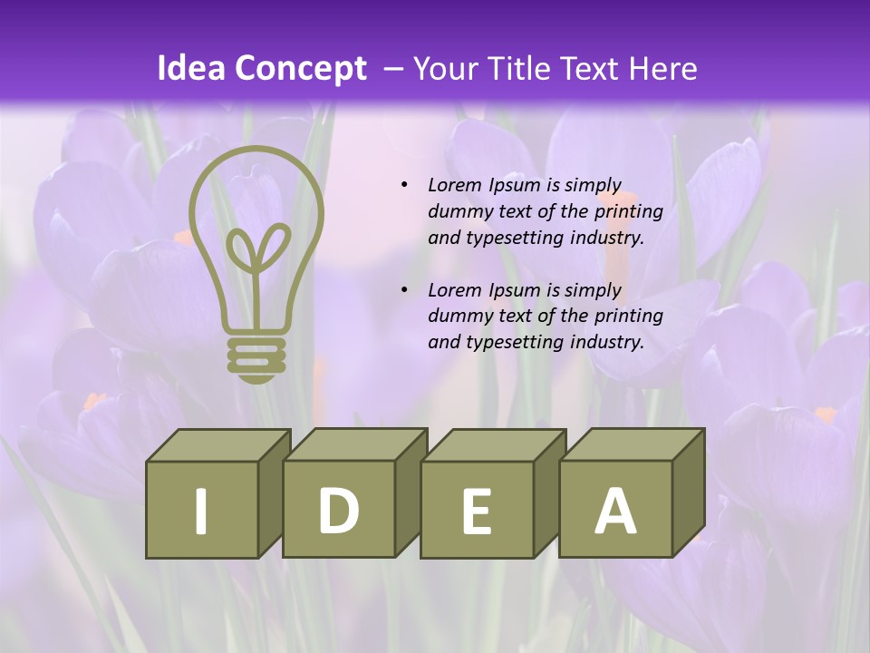 Nature White Bloom PowerPoint Template