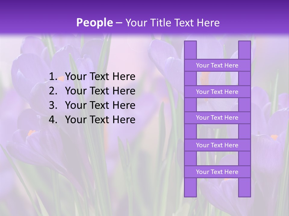 Nature White Bloom PowerPoint Template