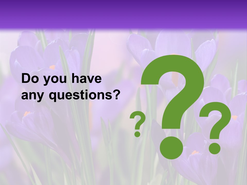 Nature White Bloom PowerPoint Template