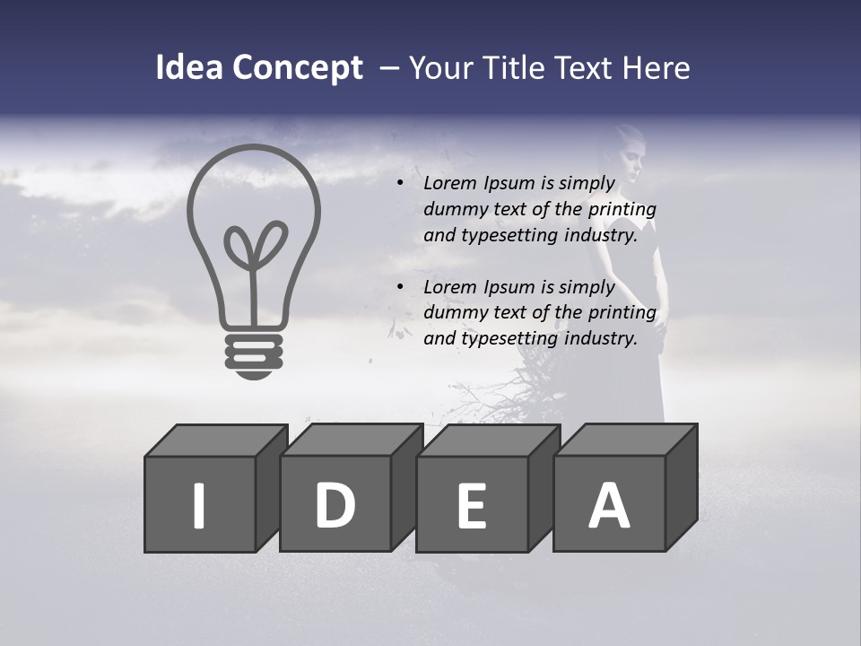 Drop Tear Dream PowerPoint Template