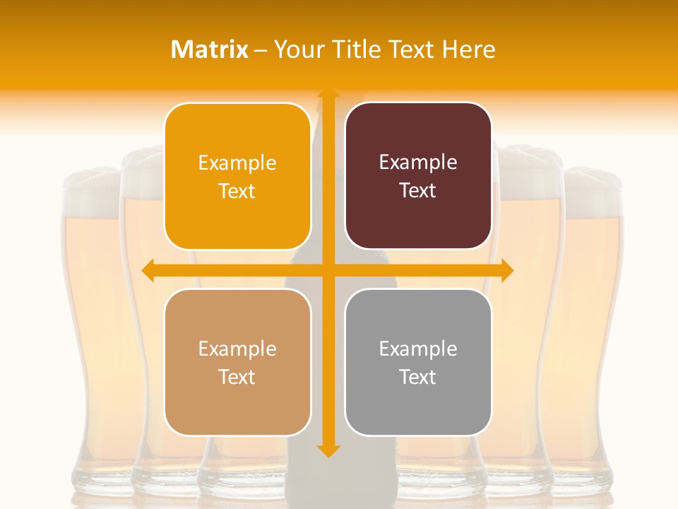 Yellow Head Arrangement PowerPoint Template