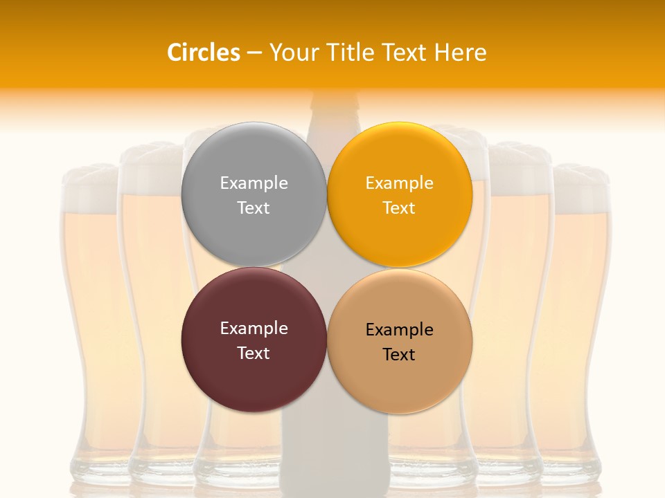 Yellow Head Arrangement PowerPoint Template