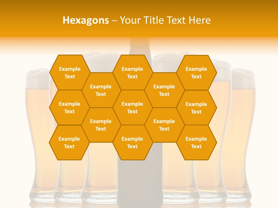 Yellow Head Arrangement PowerPoint Template