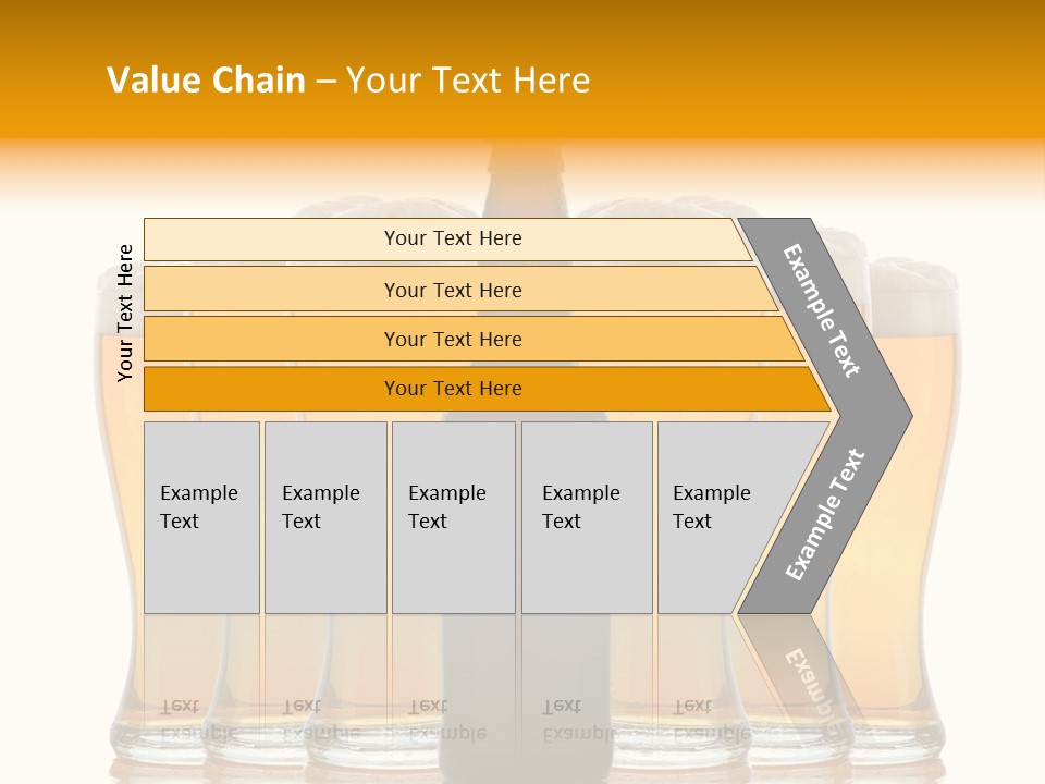 Yellow Head Arrangement PowerPoint Template