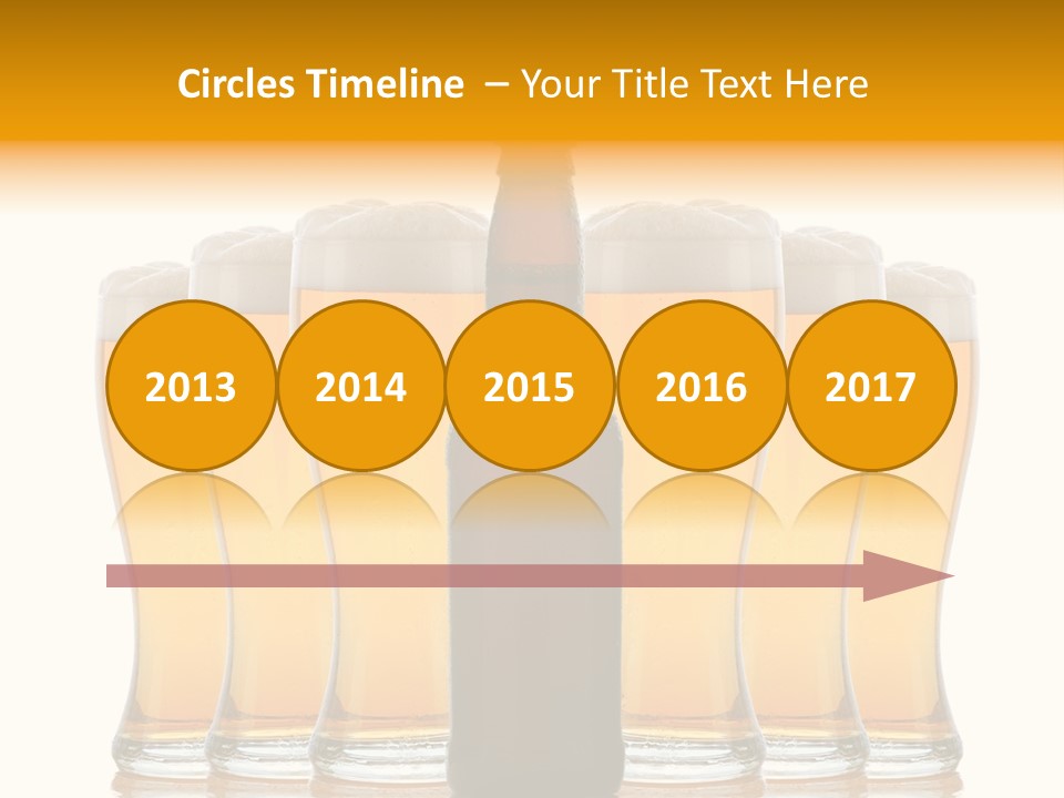 Yellow Head Arrangement PowerPoint Template