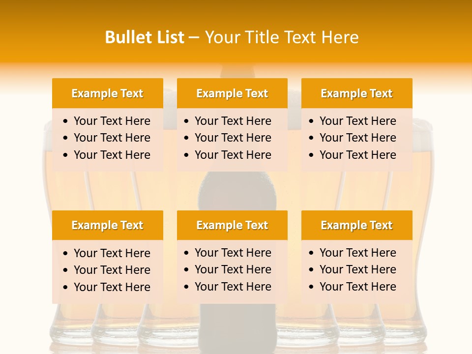 Yellow Head Arrangement PowerPoint Template