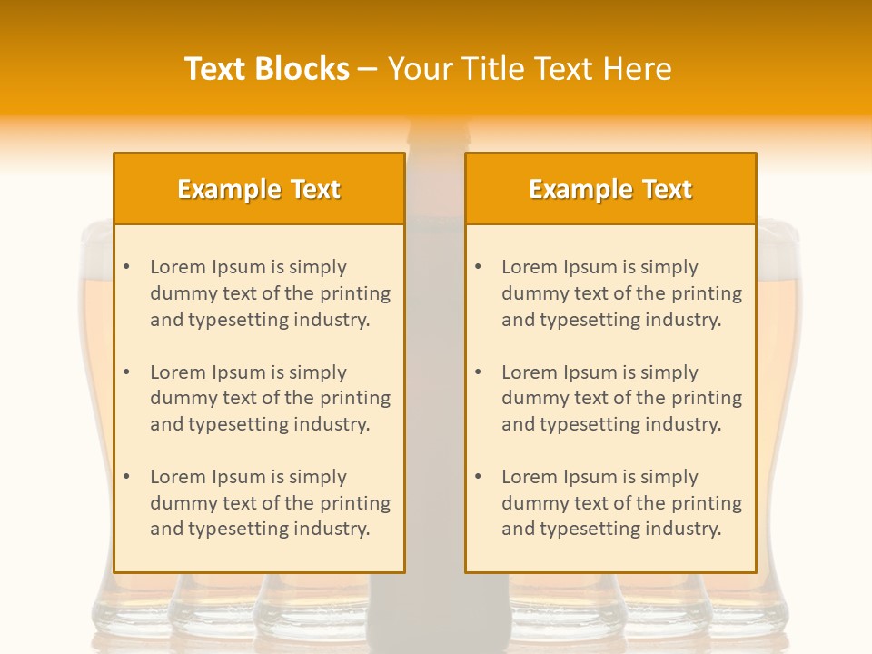 Yellow Head Arrangement PowerPoint Template