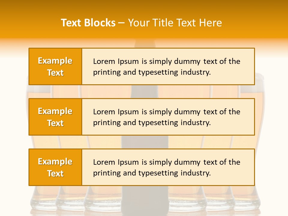 Yellow Head Arrangement PowerPoint Template