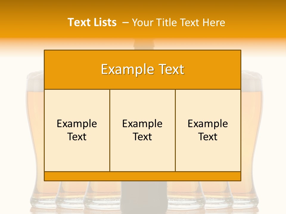 Yellow Head Arrangement PowerPoint Template