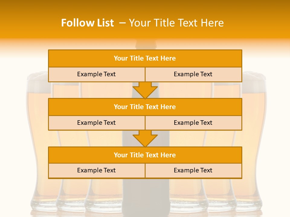 Yellow Head Arrangement PowerPoint Template
