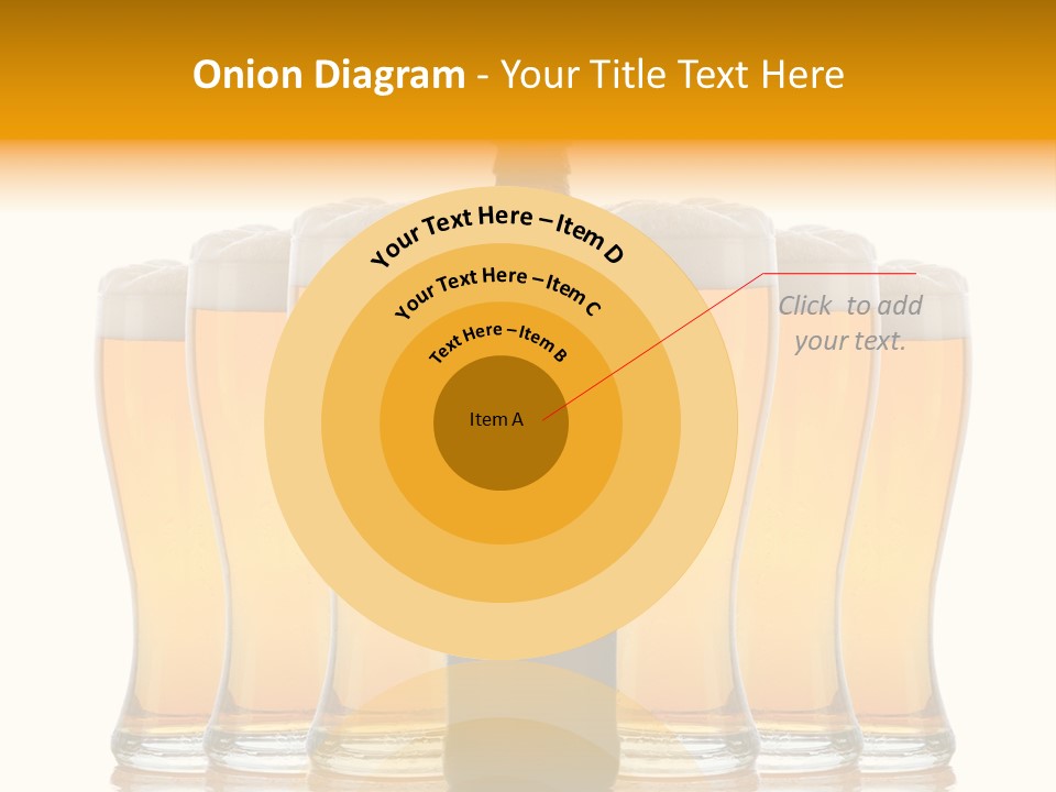 Yellow Head Arrangement PowerPoint Template