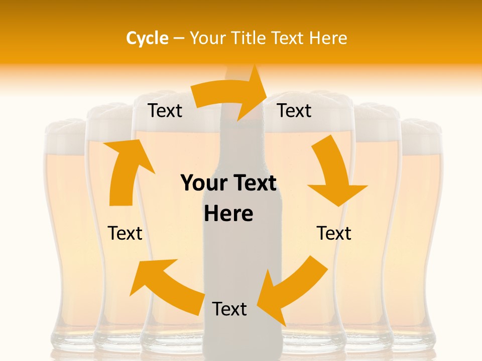 Yellow Head Arrangement PowerPoint Template