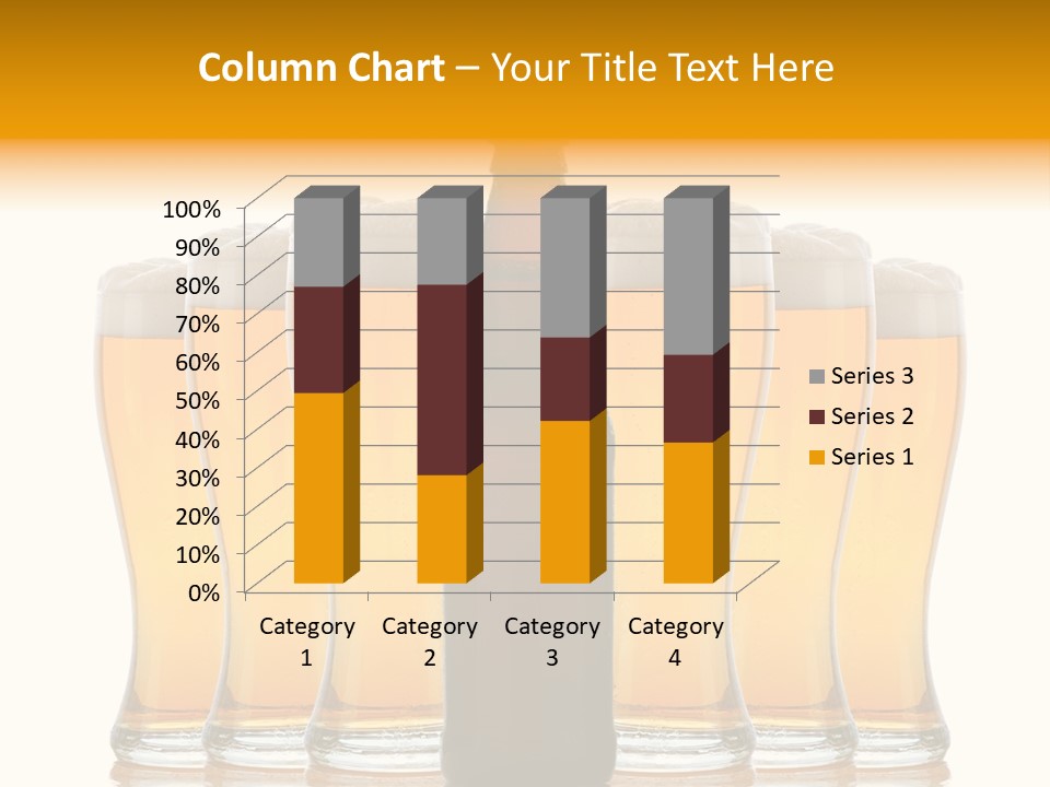Yellow Head Arrangement PowerPoint Template