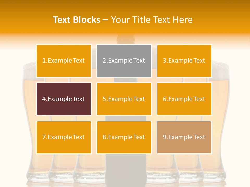 Yellow Head Arrangement PowerPoint Template