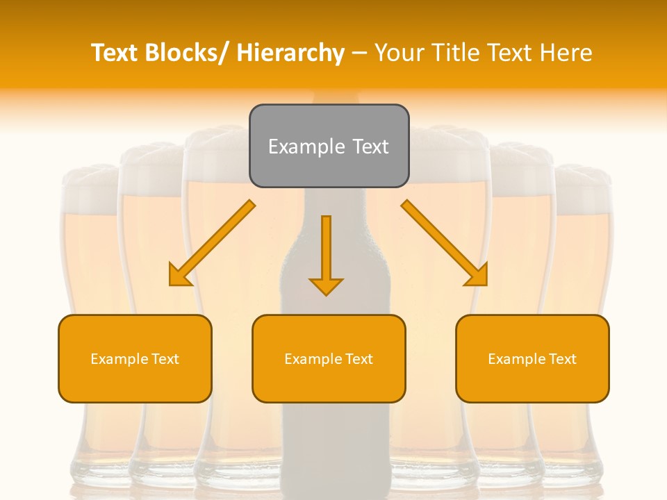 Yellow Head Arrangement PowerPoint Template