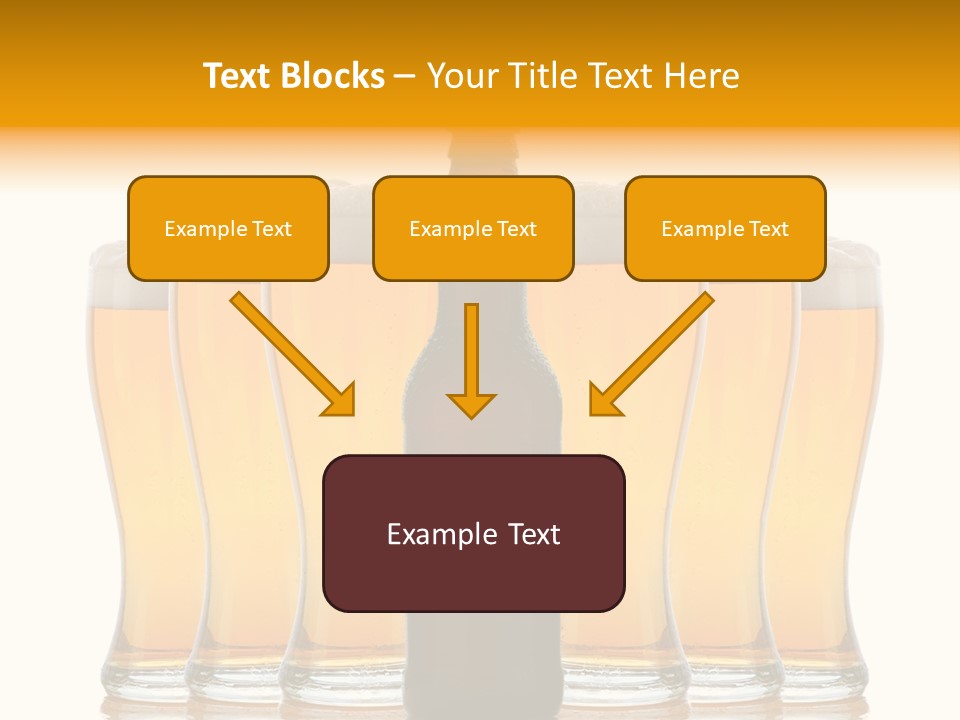 Yellow Head Arrangement PowerPoint Template