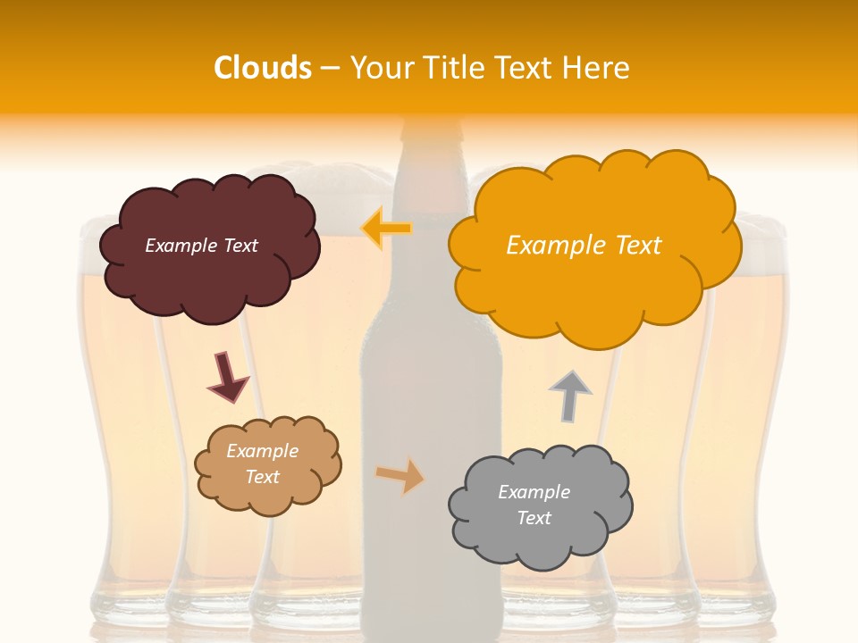 Yellow Head Arrangement PowerPoint Template