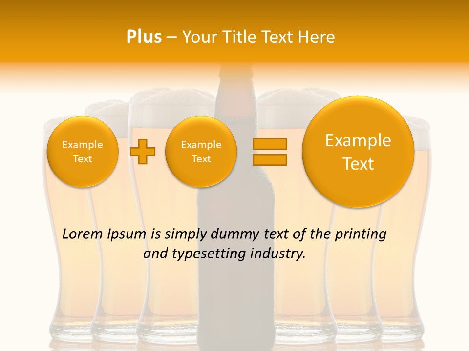 Yellow Head Arrangement PowerPoint Template