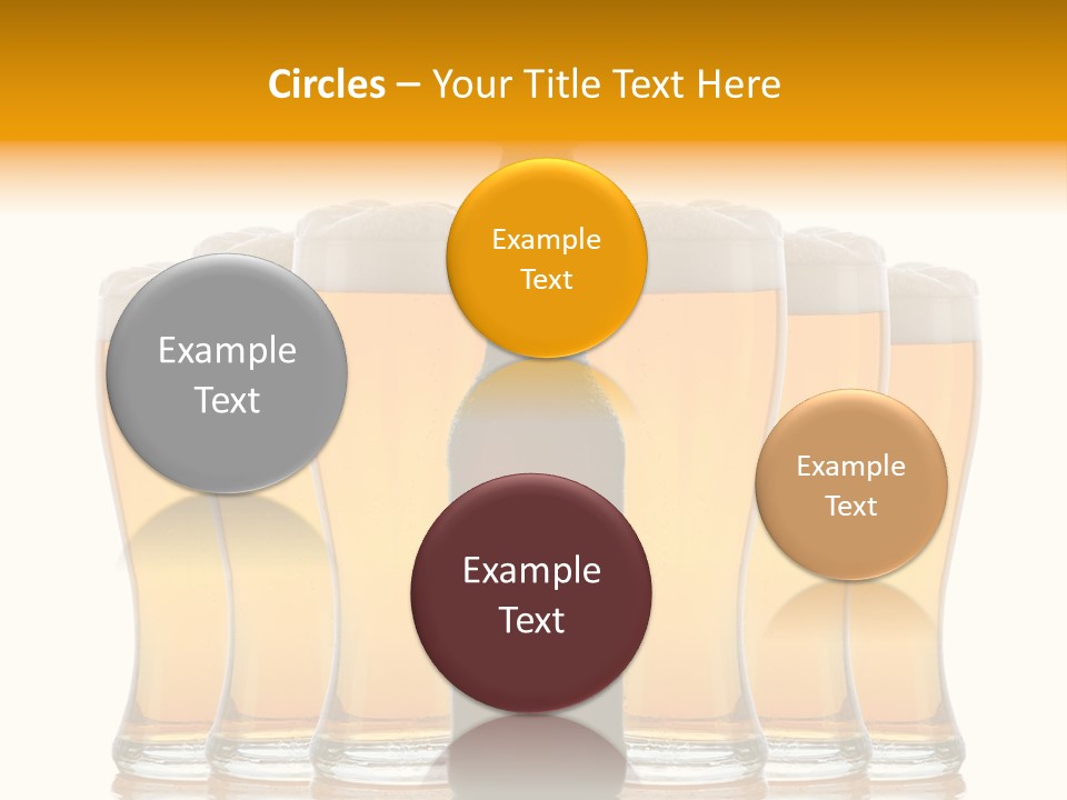 Yellow Head Arrangement PowerPoint Template