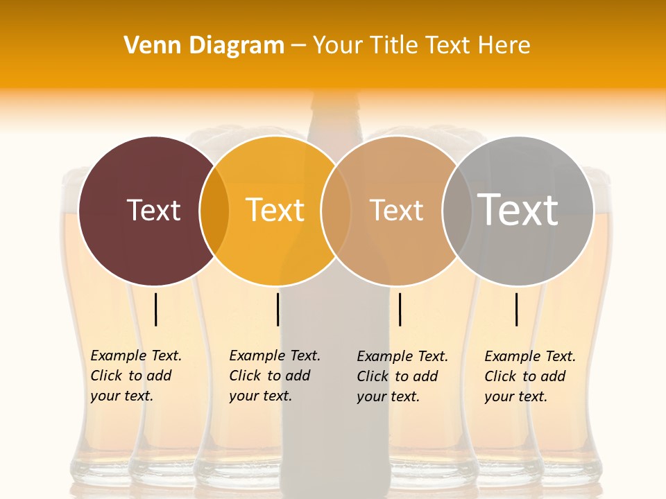 Yellow Head Arrangement PowerPoint Template
