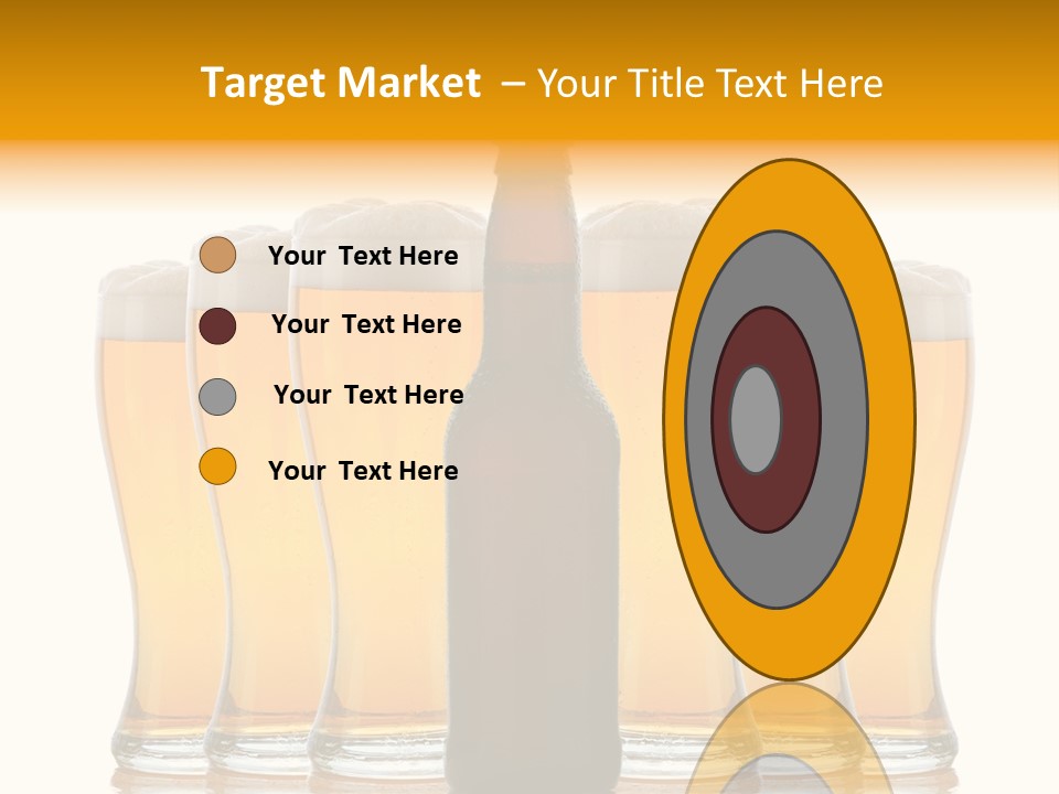 Yellow Head Arrangement PowerPoint Template