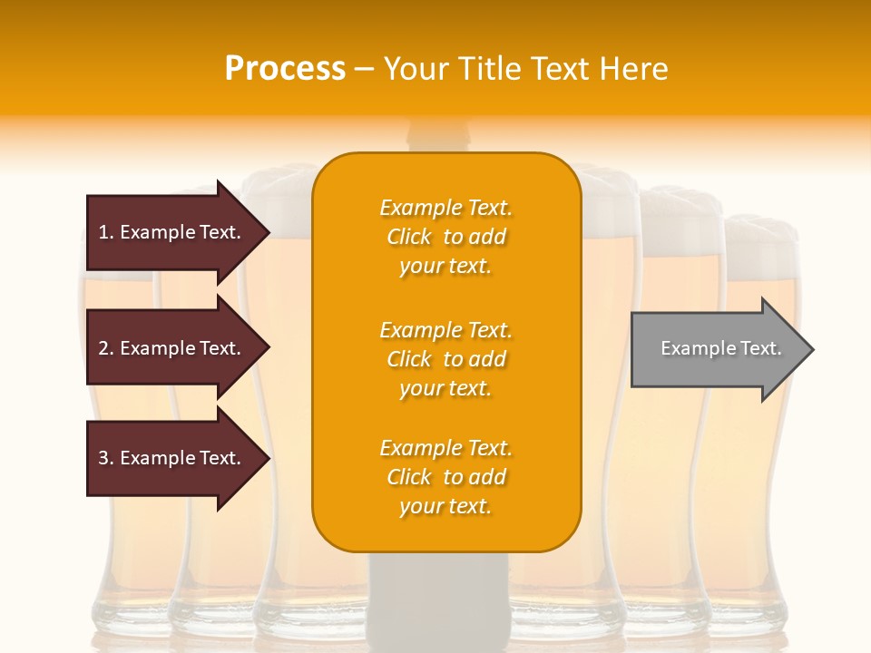 Yellow Head Arrangement PowerPoint Template