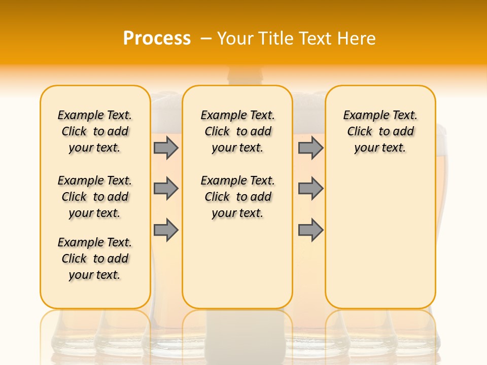 Yellow Head Arrangement PowerPoint Template