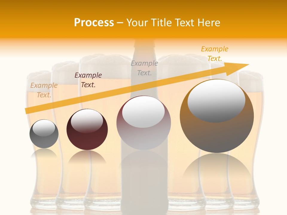 Yellow Head Arrangement PowerPoint Template