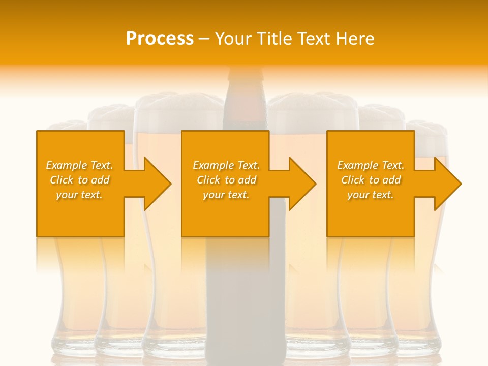 Yellow Head Arrangement PowerPoint Template