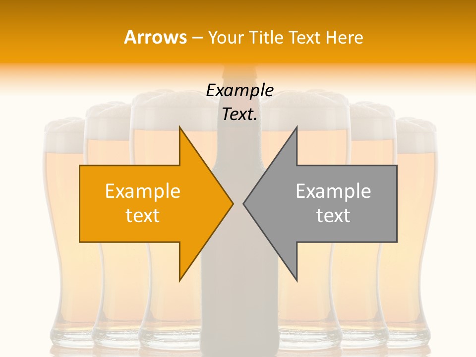 Yellow Head Arrangement PowerPoint Template