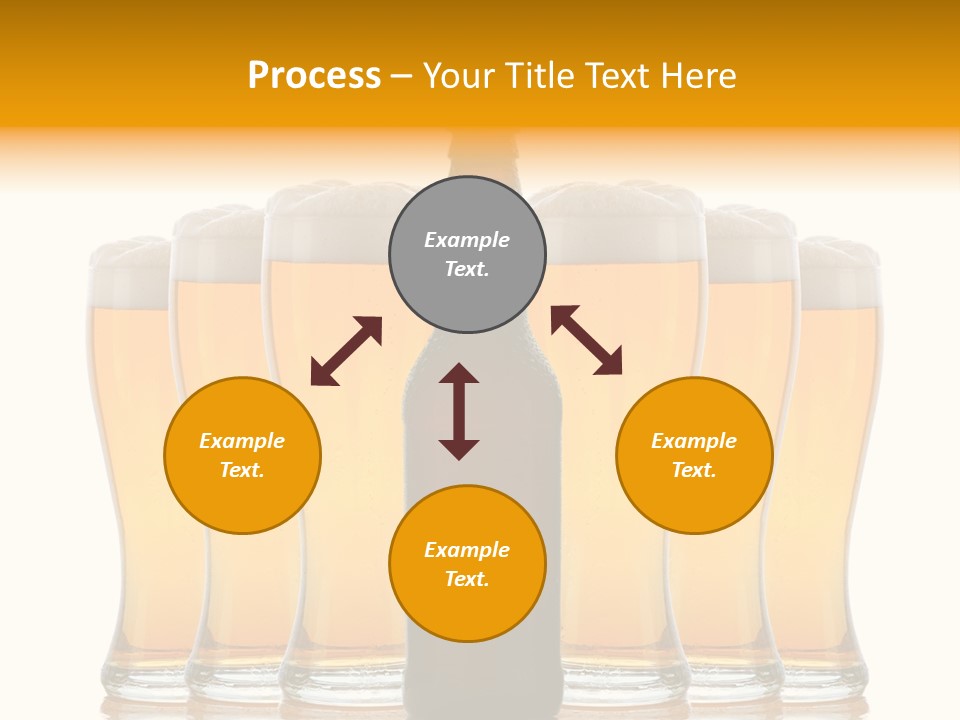 Yellow Head Arrangement PowerPoint Template