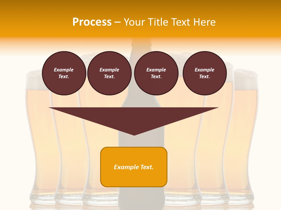 Yellow Head Arrangement PowerPoint Template