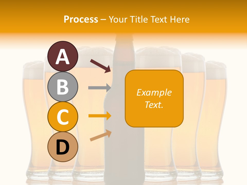 Yellow Head Arrangement PowerPoint Template