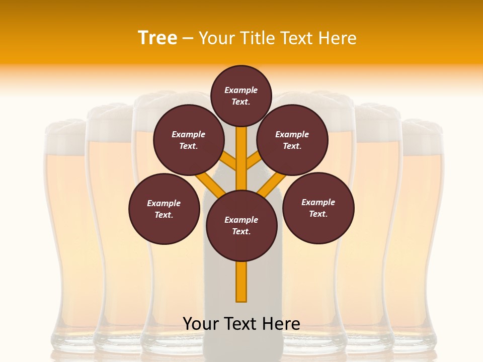 Yellow Head Arrangement PowerPoint Template