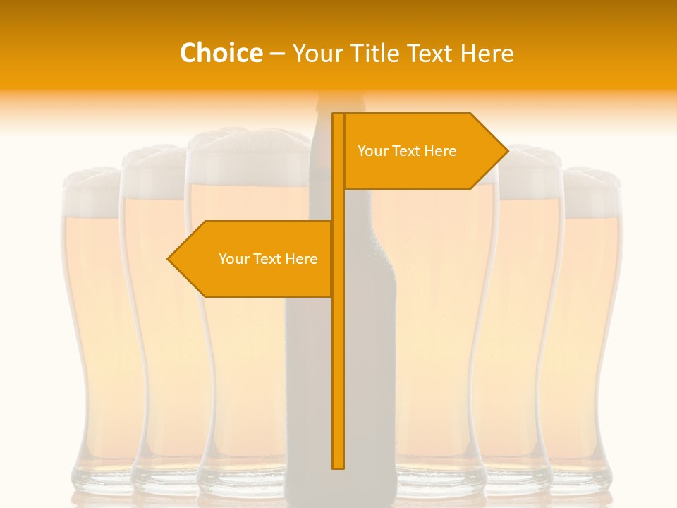 Yellow Head Arrangement PowerPoint Template